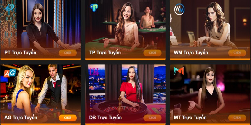 Một vài tựa game hot nhất tại sảnh casino