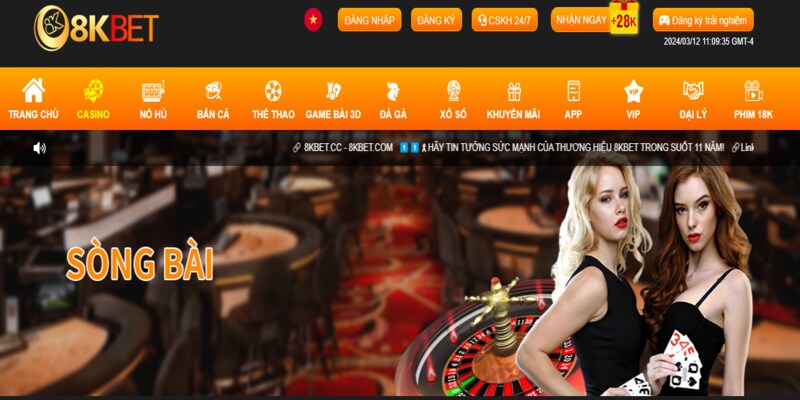 Casino 8KBET là sân chơi hàng đầu hiện nay